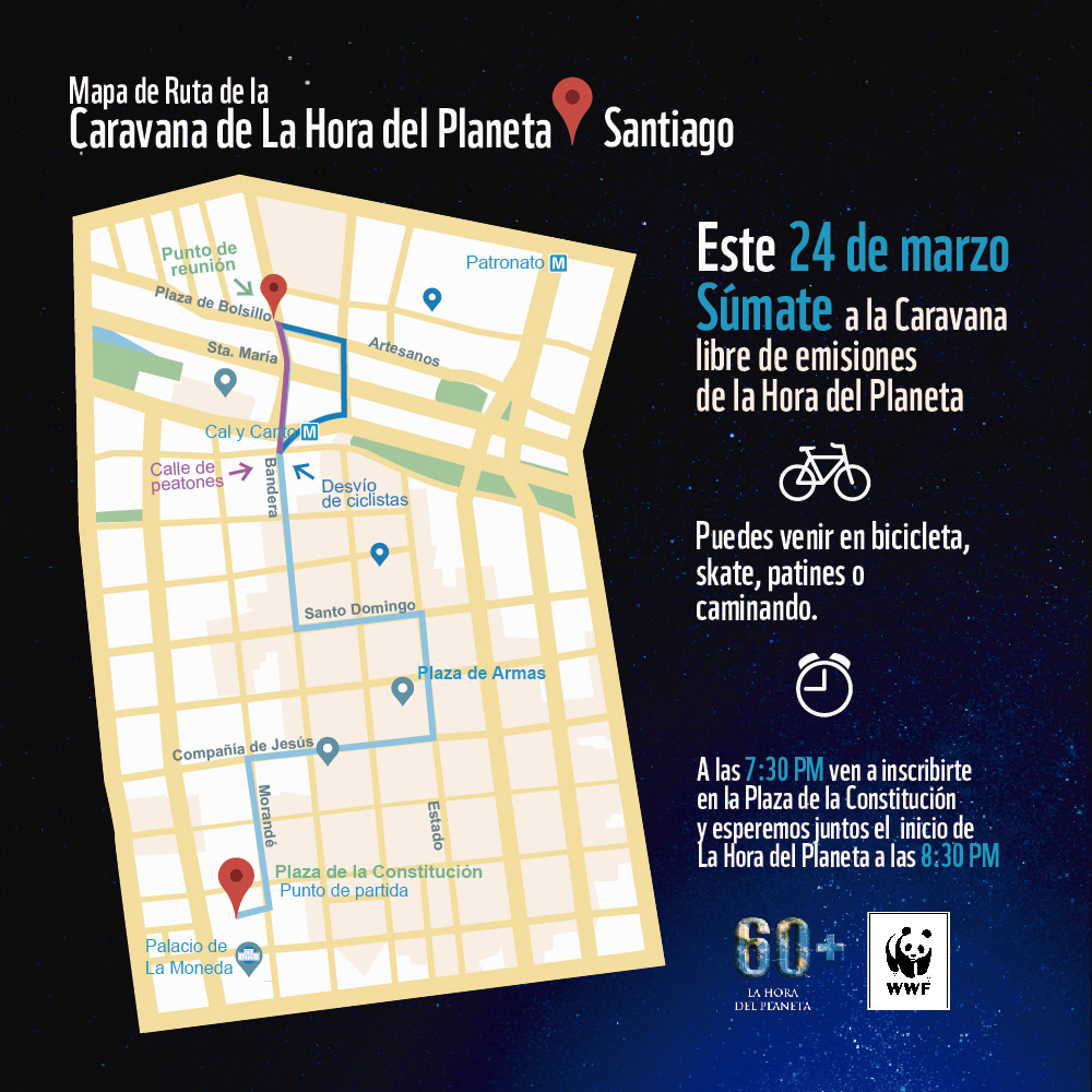 Mapa de ruta Santiago