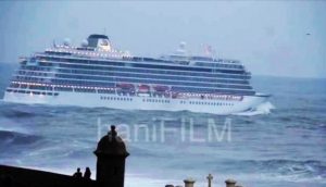 ¡Impactante! Así es cómo un crucero desafía una tormenta