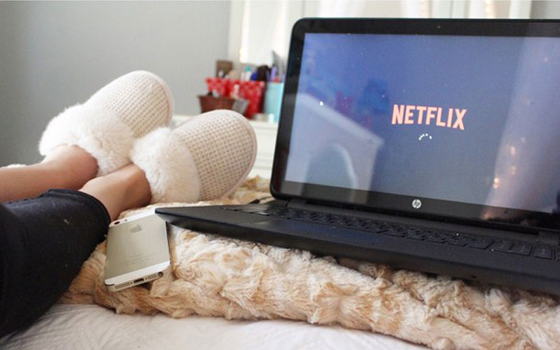 Netflix en la cama