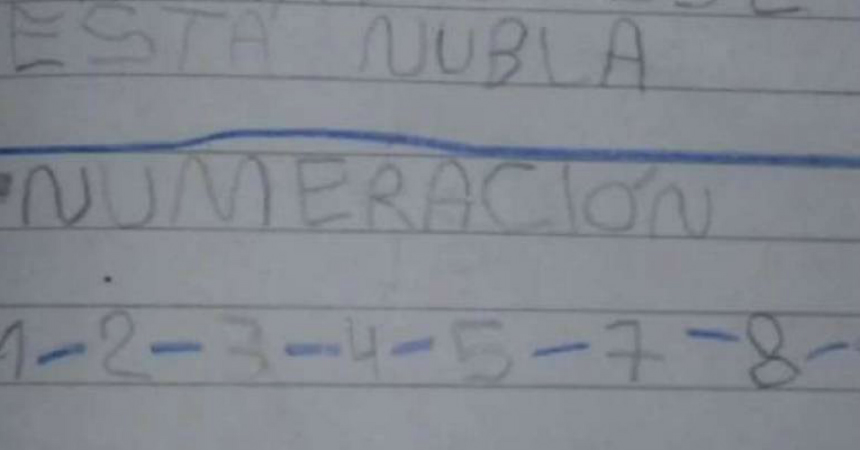 La divertida interpretación de un niño en un examen de matemáticas que se hizo viral