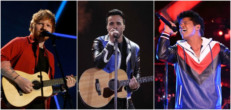 ¡Ed Sheeran, Luis Fonsi, Bruno Mars y más! Conoce a los nominados de los Billboard Music Awards 2018