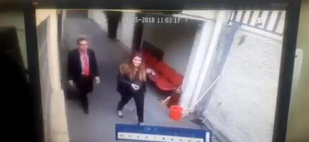 En viral se ha convertido el video que muestra cómo dos personas se salvan de ser aplastados por un árbol