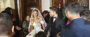 Mira la foto familiar de la boda de Coté López y Luis Jiménez