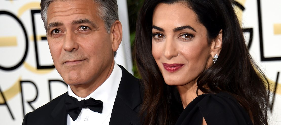 Fotos de George y Amal Clooney con sus hijos en Italia