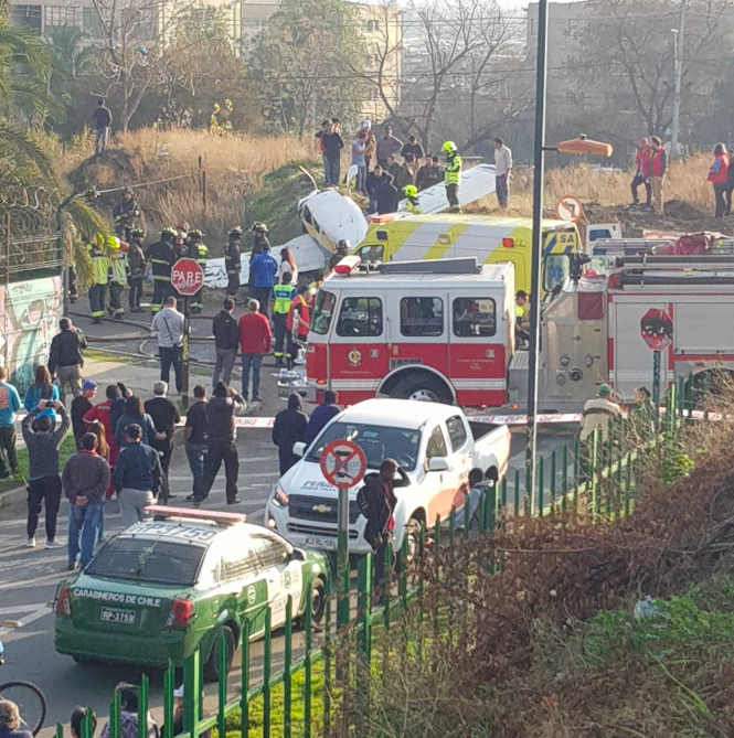 Cae avioneta particular cerca del aeródromo de Tobalaba