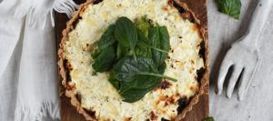 No dudes en preparar esta rica tarta integral de champiñones y ricota