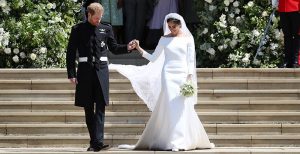 El secreto que escondía el largo vestido de novia de Meghan Markle