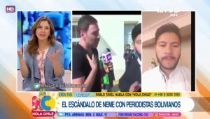 Periodista boliviano que enfrentó a Neme acusó a periodista chileno de tener "hálito alcohólico"