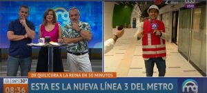 Notero de "Mucho Gusto" sufrió divertido chascarro en Línea 3 del Metro