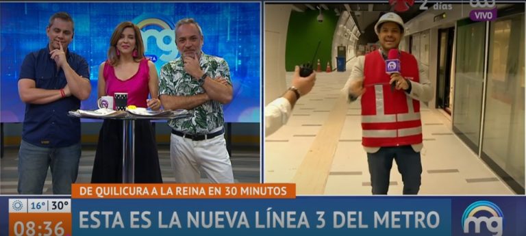 Notero de "Mucho Gusto" sufrió divertido chascarro en Línea 3 del Metro