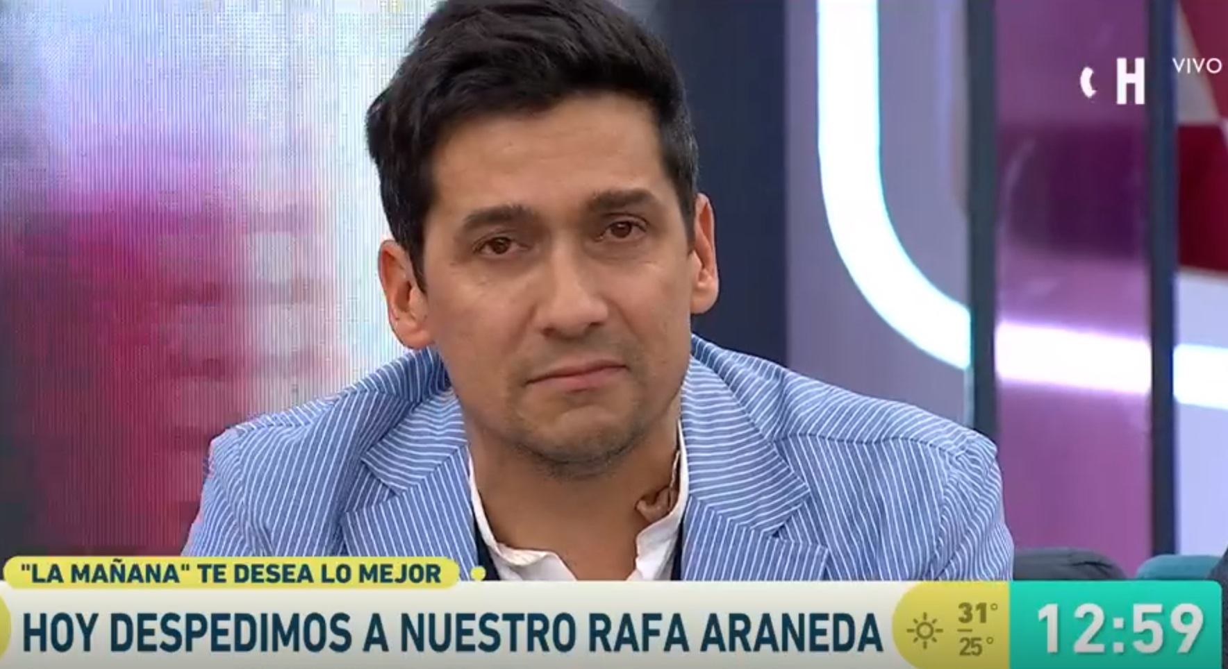 La llorada despedida de Rafael Araneda en "La mañana" de CHV