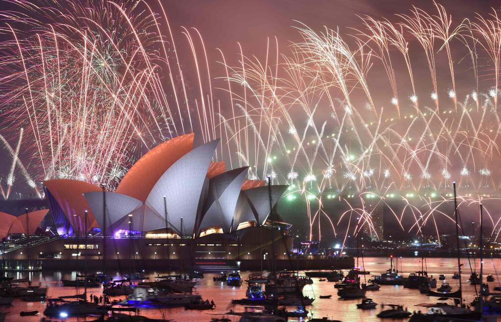 ¡Revisa los primeros fuegos artificiales del 2019 en Australia y Nueva Zelanda!