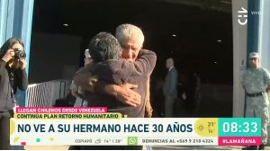 No se veían hace más de 30 años: emotiva historia que marcó el regreso de chilenos desde Venezuela