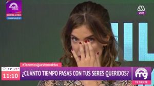Millaray Viera se emociona en "Mucho gusto" al darse cuenta del poco tiempo que comparte con su mamá