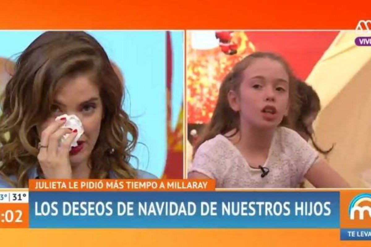 Millaray Viera rompe en llanto tras saber deseo navideño de su hija Julieta en "Mucho gusto"