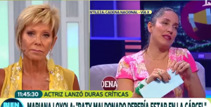 Raquel Argandoña advierte a Mariana Loyola por críticas a Maldonado: "Esto es sin llorar"