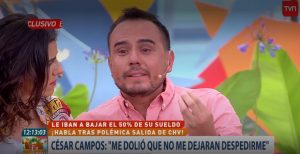 César Campos rompió en llanto al hablar de su salida de CHV en "Muy Buenos Días"