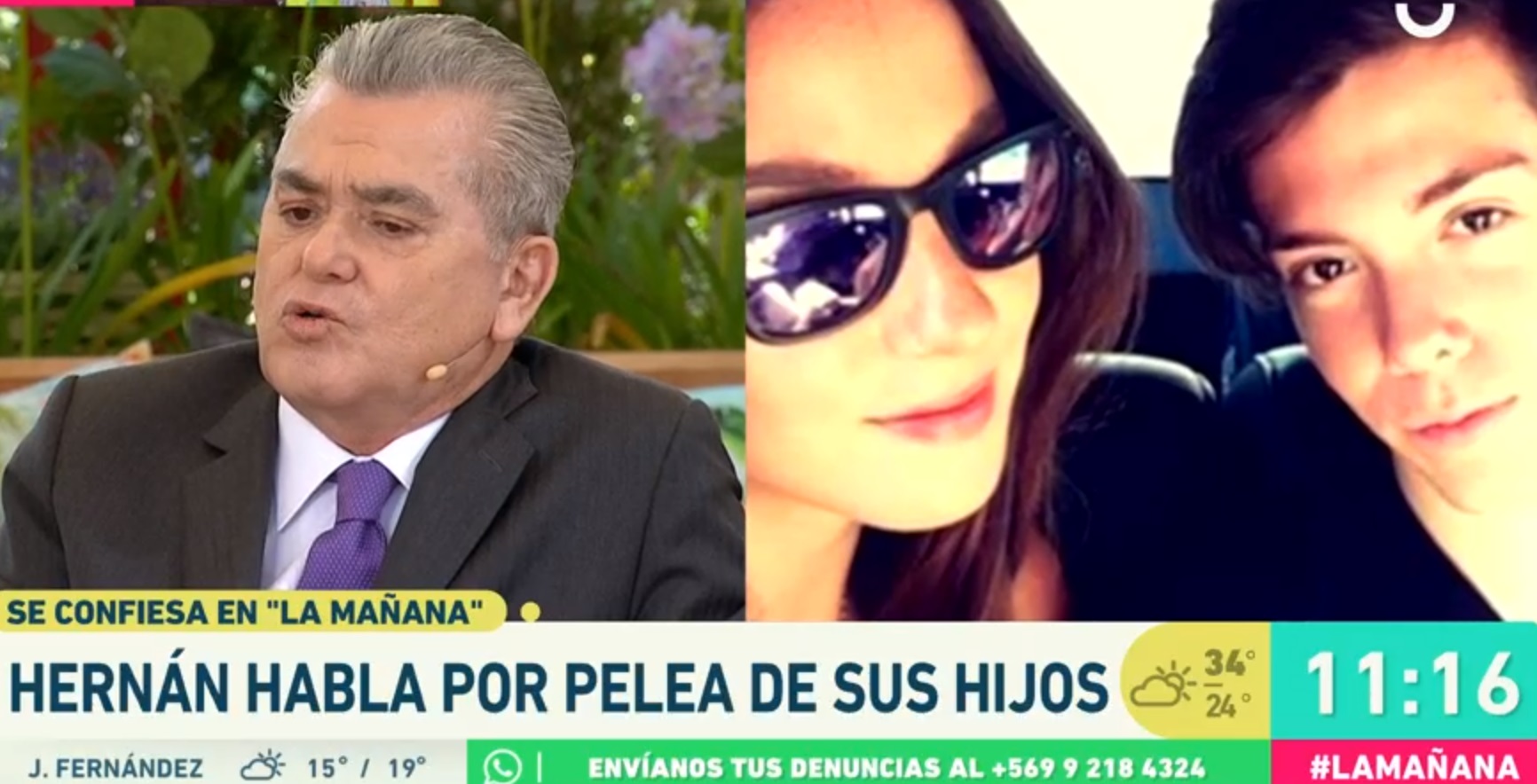 Hernán Calderón tras fuertes dichos de Nano contra Kel: "Traté de calmar a mi hijo, pero no pude"