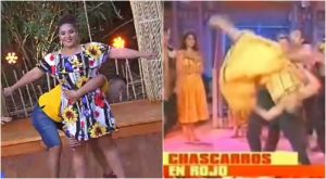 Katherine Orellana recreó famoso chascarro de 'Rojo' junto a Rodrigo Díaz