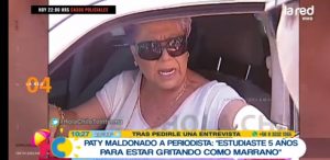 Patricia Maldonado descargó su furia contra notero: "Vienes de una población callampa"
