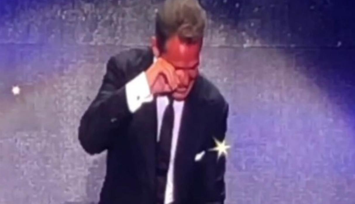 ¿Se emocionó? Viralizan video de Luis Miguel 'llorando' en concierto en Perú