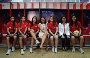 Este es el camarín exclusivo para la Selección Femenina en el Estadio Nacional