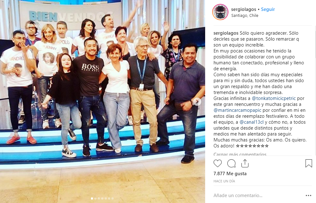 Con emotivo mensaje se despidió Sergio Lagos de "Bienvenidos"