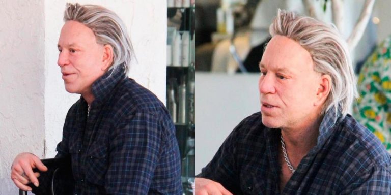 Estos son los cambios de look que ha sufrido Mickey Rourke tras varias operaciones