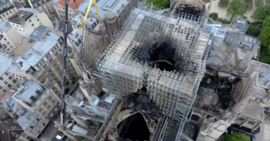 Imágenes muestran como quedó la catedral de Notre Dame después del incendio