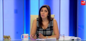 Demandada increpó a Carmen Gloria Arroyo y abandonó el programa