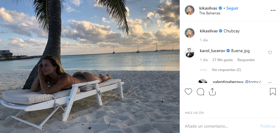 Kika Silva saca aplausos con fotos desde Las Bahamas