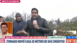 Periodista de "Muy buenos días" se quebró al ver a perro gravemente herido tras tornado en Los Ángeles