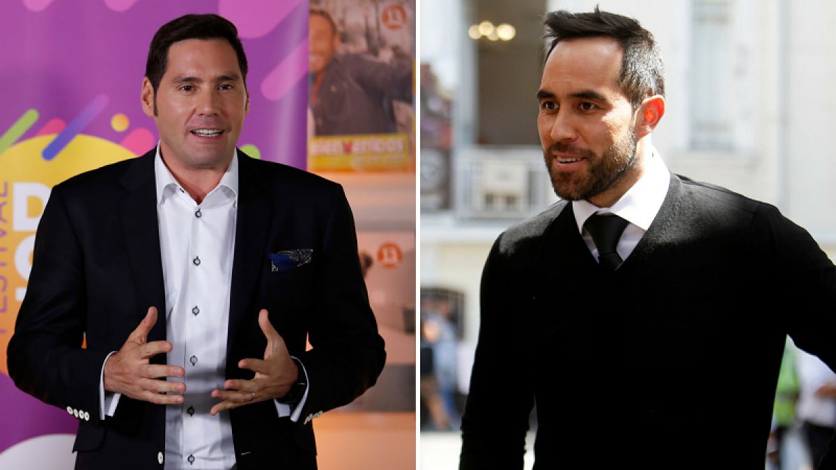 Claudio Bravo y Pancho Saavedra se sumaron a campaña de invierno en la calles de Santiago