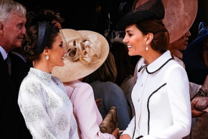 La razón por la que no se vio a Kate Middleton hacer una reverencia frente a la reina Letizia