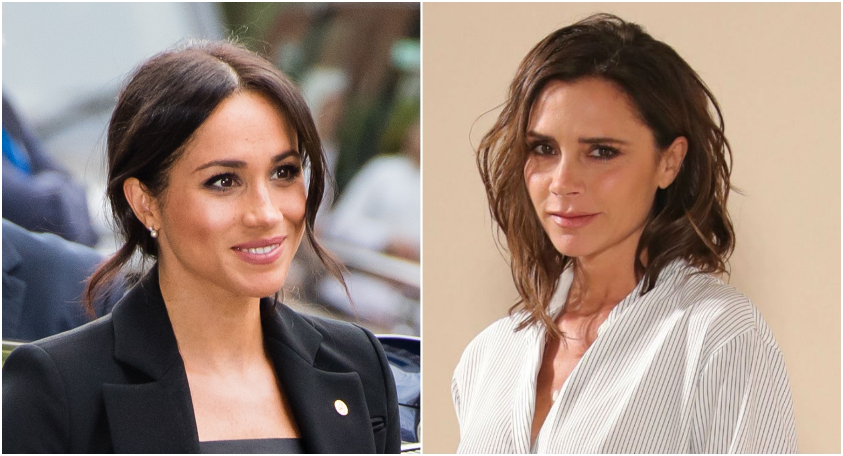 ¡Meghan Markle y Victoria Beckham se lucen con el mismo vestido!