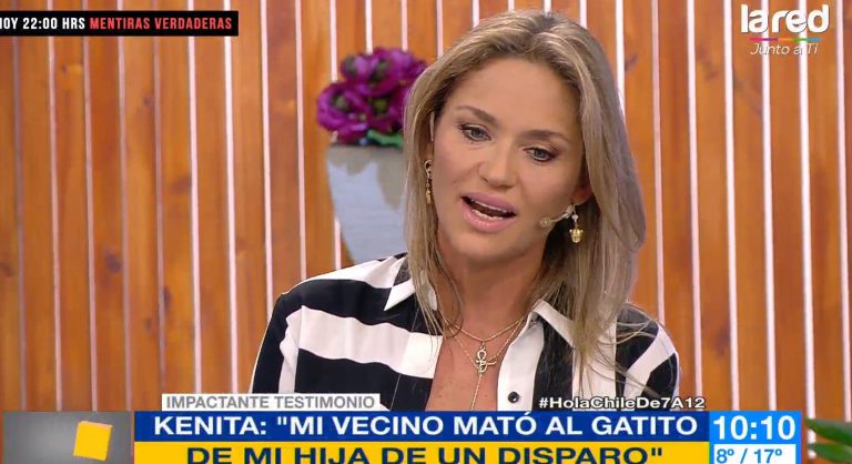 Kenita Larraín acusa a vecino de matar a su gato con un arma: "Yo no puedo salir al jardín con mi hija"