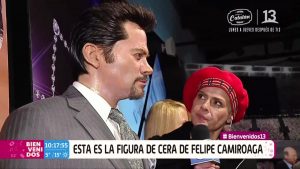 Tonka Tomicic se emocionó al ver la figura de cera de Felipe Camiroaga