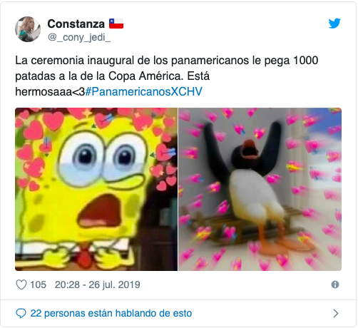 Reacciones en redes sociales a la inauguración de los Juegos Panamericanos Lima 2019