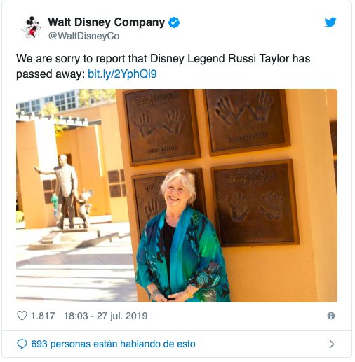 Russi Taylor en Disney