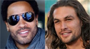 La bella relación de Lenny Kravitz con Jason Momoa, el actual marido de su exesposa