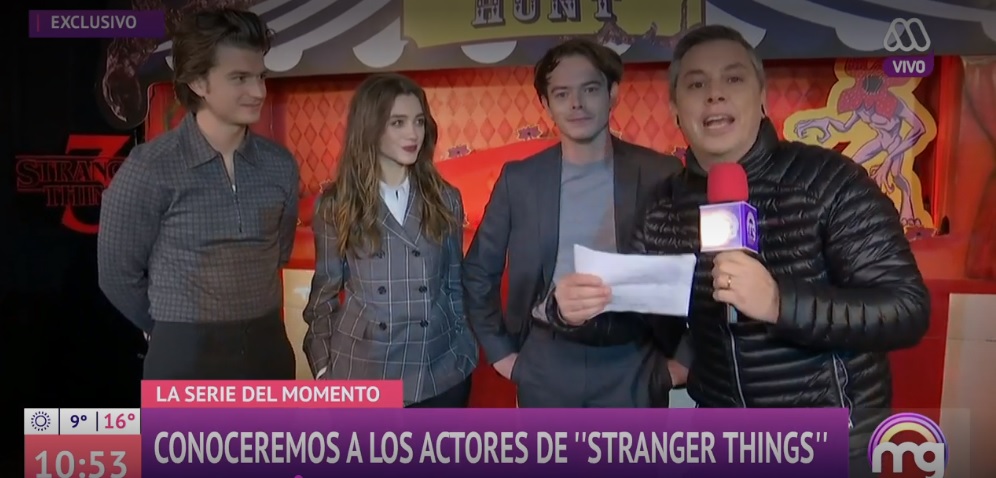 José Miguel Viñuela fue criticado por su entrevista en inglés a actores de "Stranger Things"
