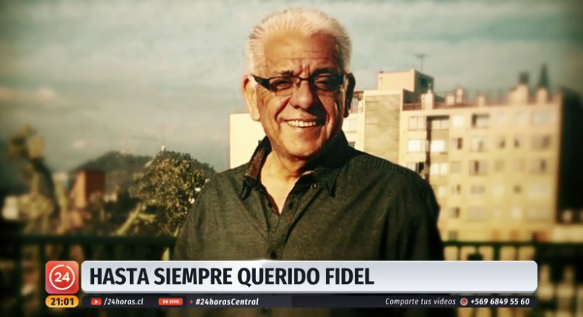 El sentido homenaje de TVN para despedir a su periodista Fidel Oyarzo