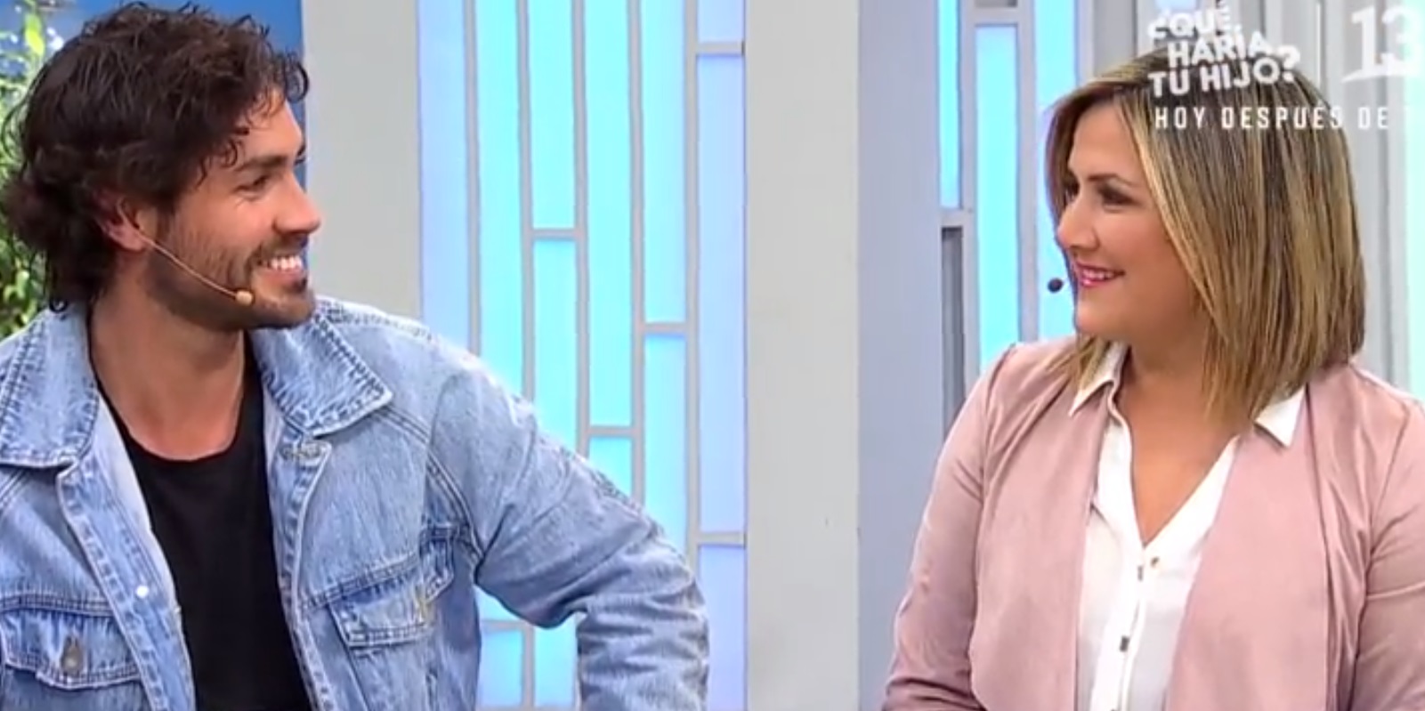 Michelle Adam no pudo evitar coquetear con Matías Assler en "Bienvenidos"