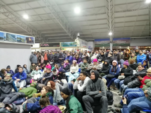 Mira algunas imágenes del colapso en el terminal de La Serena tras el eclipse