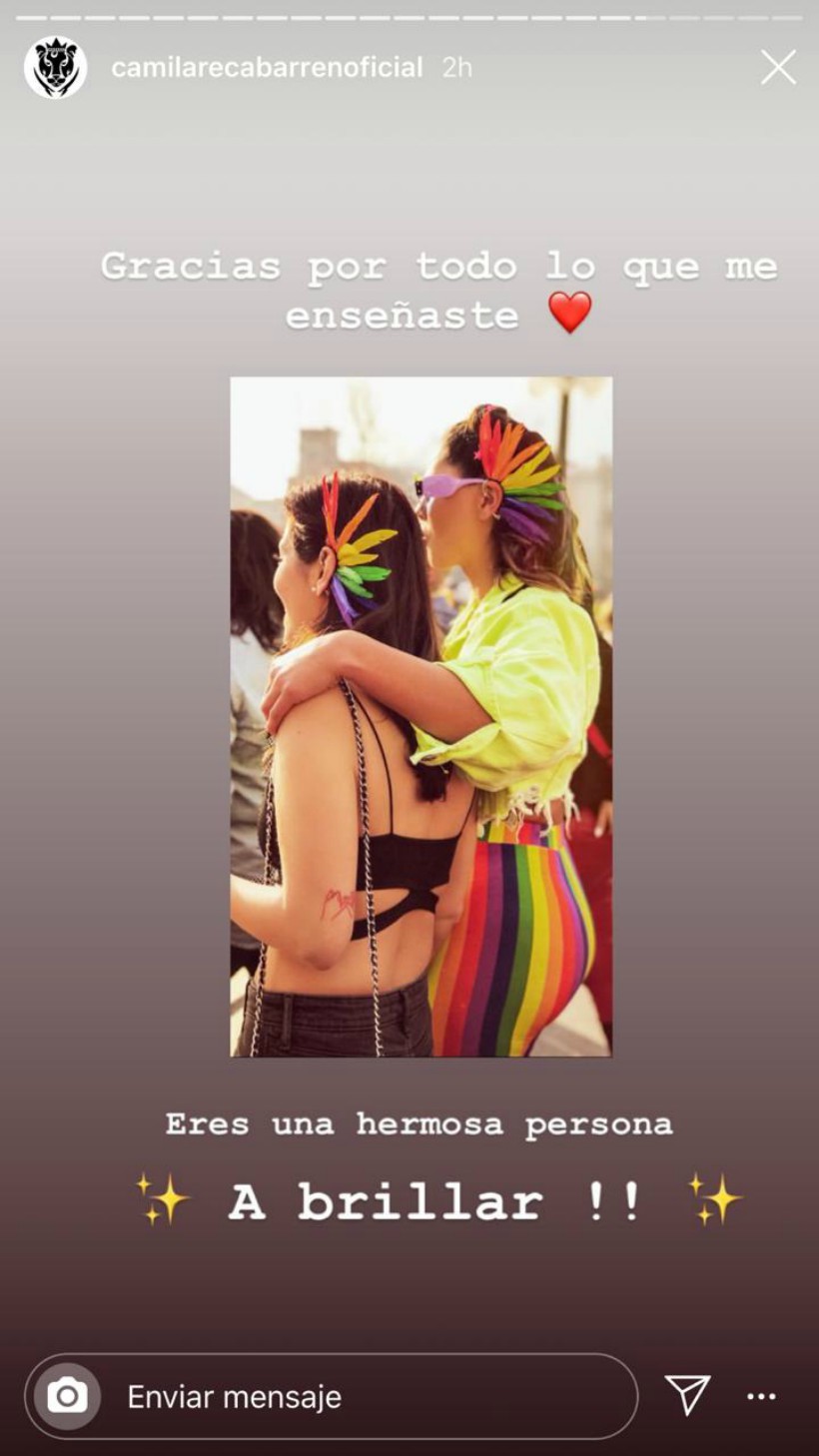 Camila Recabarren y su novia