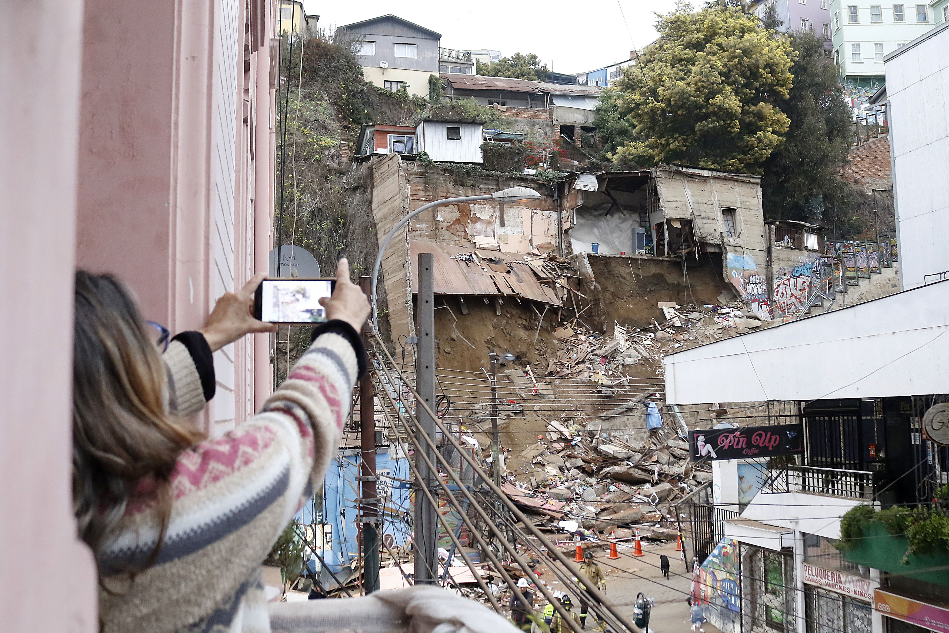 derrumbe casa Valparaíso