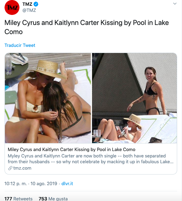 Miley y Kaitlynn Carter