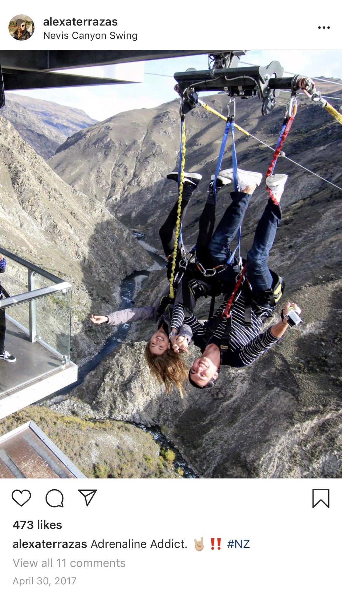 Terrazas cayó deesde 25 metros por hacer pose de yoga