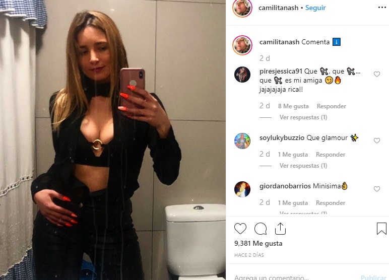 Camila Nash fue tildada de "flaite" por esta foto