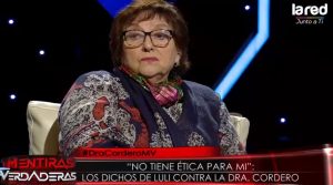 Doctora Cordero arremete contra Luli: 'A mi no me toca'